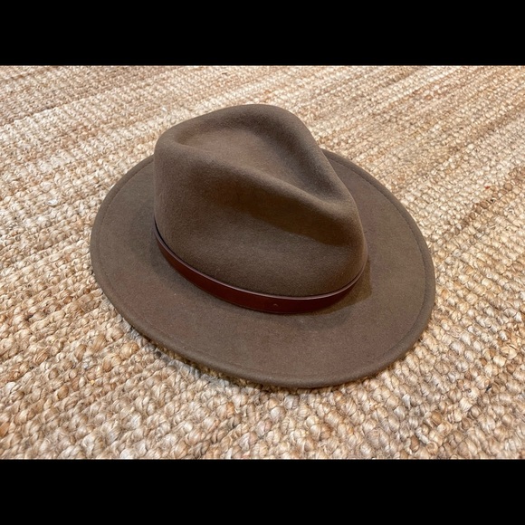 BRIXTON Messer Felt Flat Brim Hat - Picture 3 of 8